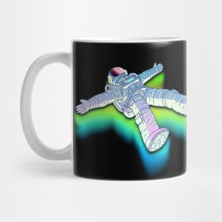 Spaceman Floating into Black Hole Mug